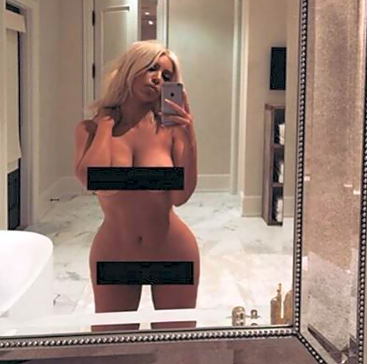 עשתה מזה קריירה. קים קרדשיאן בתמונות שהפיצה בעצמה. אינסטגרם 