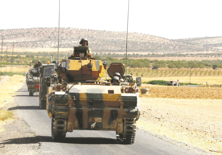 טנק של צבא טורקיה בסוריה. צילום: רויטרס