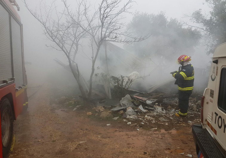 זירת השריפה באמירים. צילום: תיעוד מבצעי מד&quot;א
