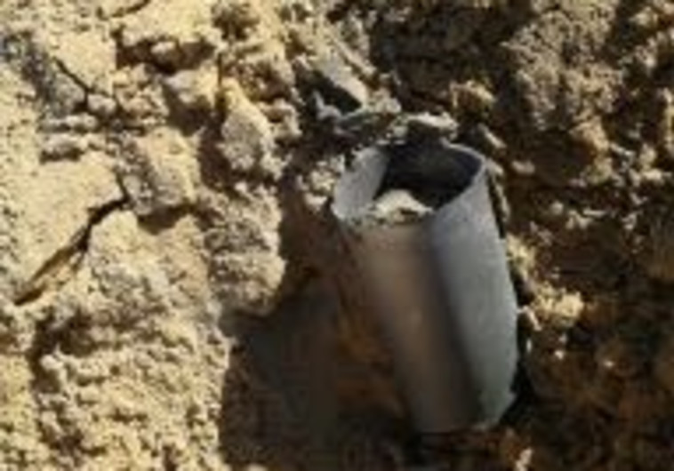 רקטה שנורתה לעבר חבל שלום. ארכיון. צילום דוברות המשטרה