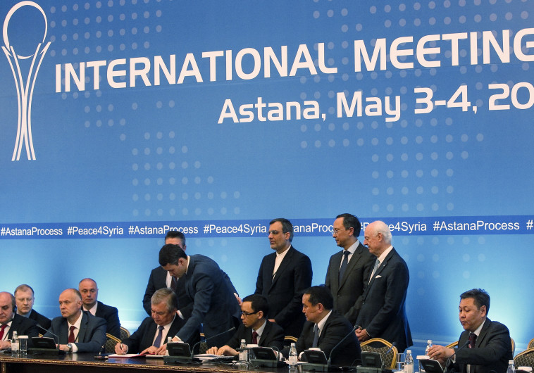 שיחות השלום באסטנה. צילום:AFP 