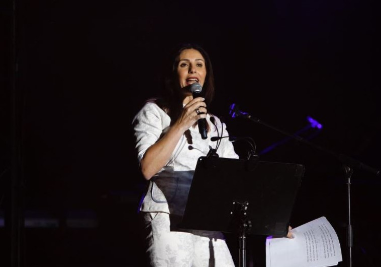 מירי רגב נואמת בפסטיבל ישראל. צילום: גיא יחיאלי