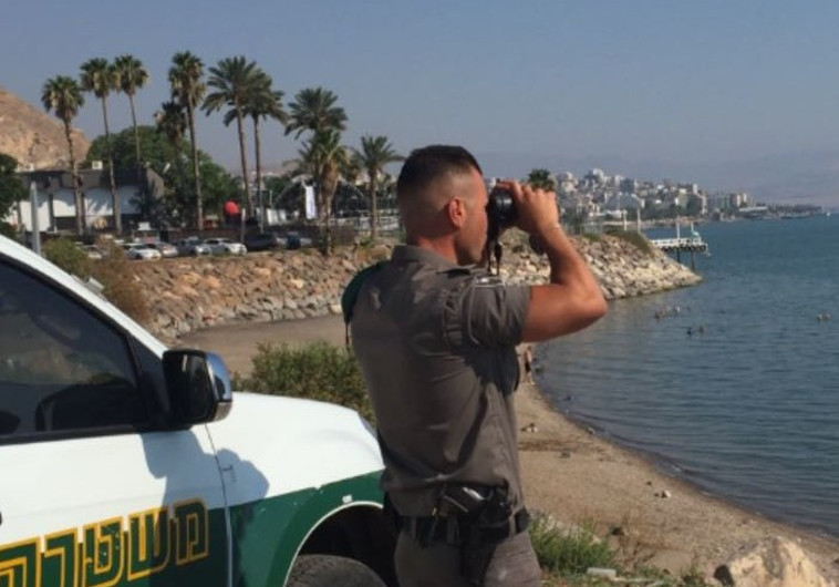  חיפושים אחר הנעדר בכנרת. צילום: דוברות המשטרה