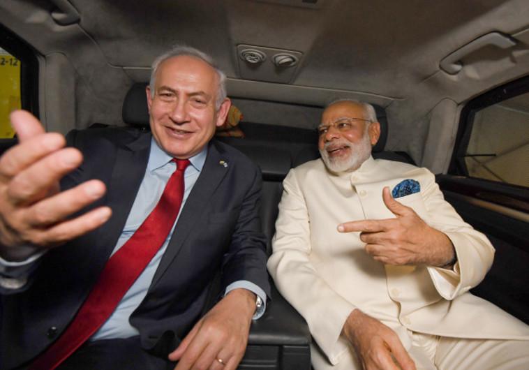 יניע בוחרים לליכוד? ראש הממשלה נתניהו וראש ממשלת הודו מודי, צילום: חיים צח, לע"מ