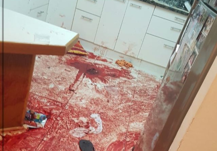 זירת הפיגוע בחלמיש. צילום: דובר צה&quot;ל