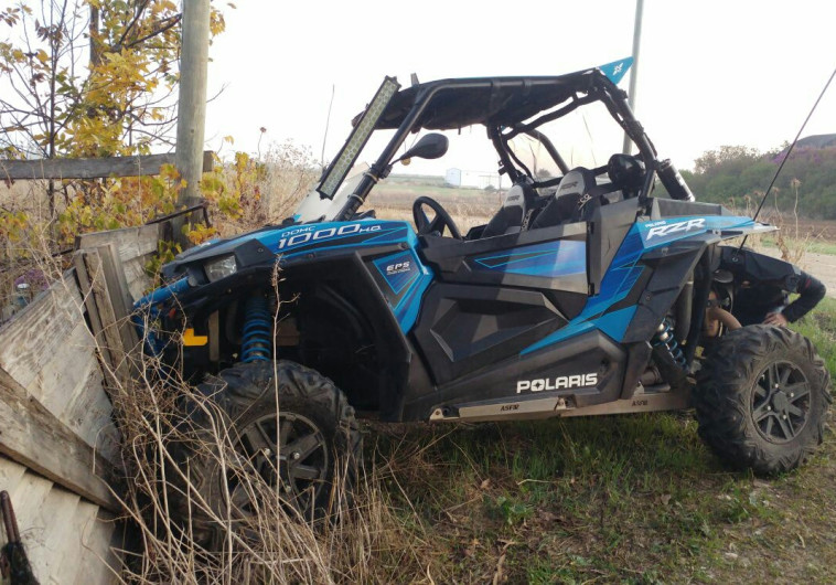 הטרקטורון שהתהפך. צילום: ללא קרדיט