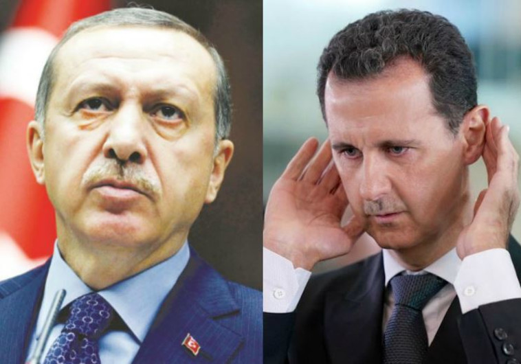 יובילו למלחמה חדשה? בשאר אסד ורג'פ טאיפ ארדואן, צילום: רויטרס