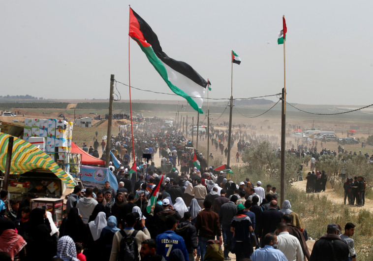 צעדת השיבה ברצועת עזה. צילום: רויטרס