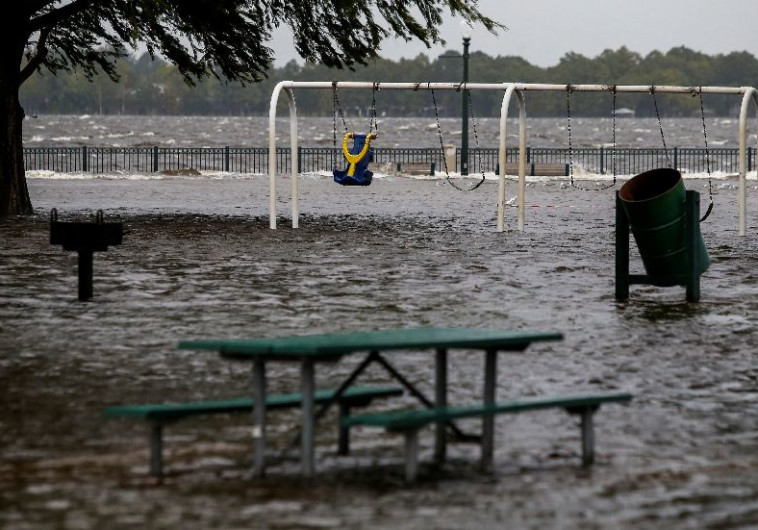 הוריקן פלורנס בצפון קרוליינה. צילום: רויטרס