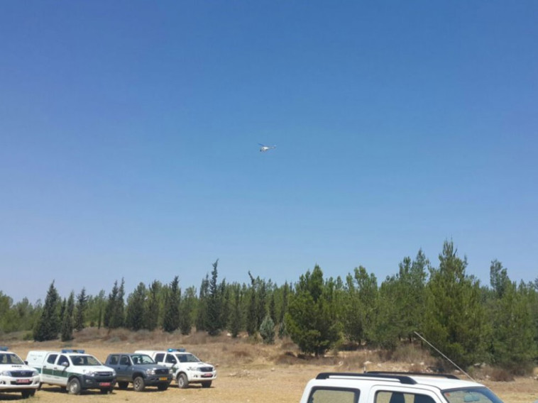 חיפושים אחר הנעדר היום. צילום: דוברות משטרת ישראל