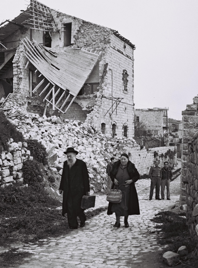 העיר צפת לאחר מלחמת העצמאות, מאי 1949. צילום: זולטן קלוגר לע''מ.