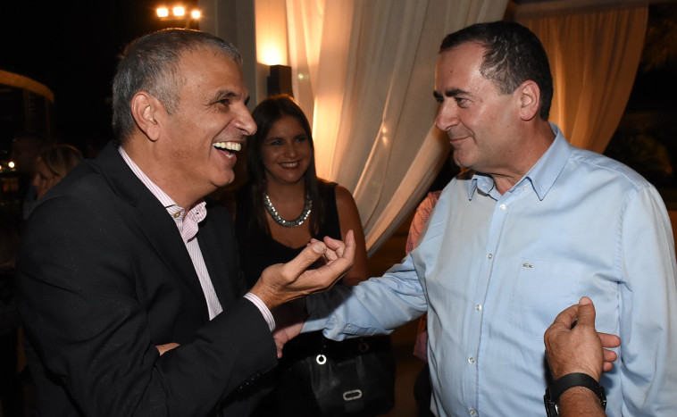 ישראל כץ ומשה כחלון. צילום: אביב חופי