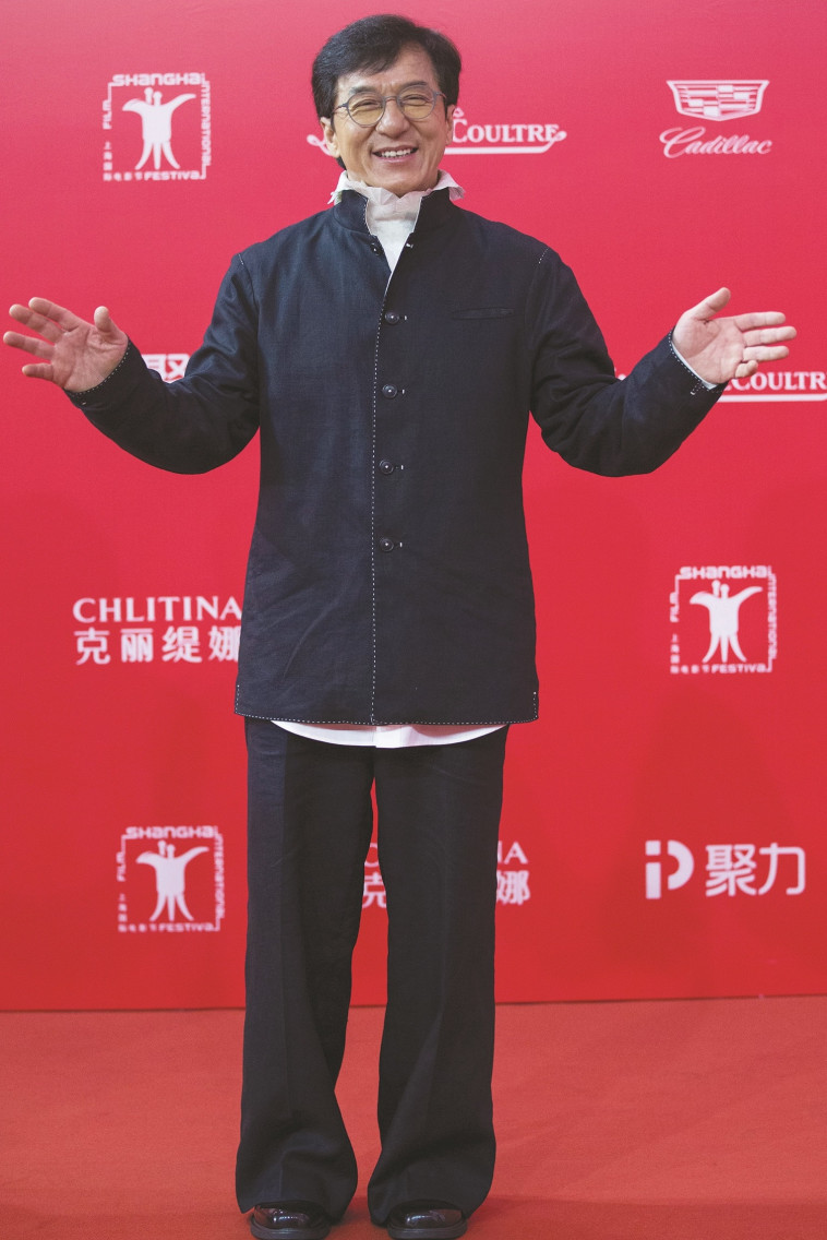 ג'קי צאן בפסטיבל הסרטים בשנגחאי. צילום: Getty images