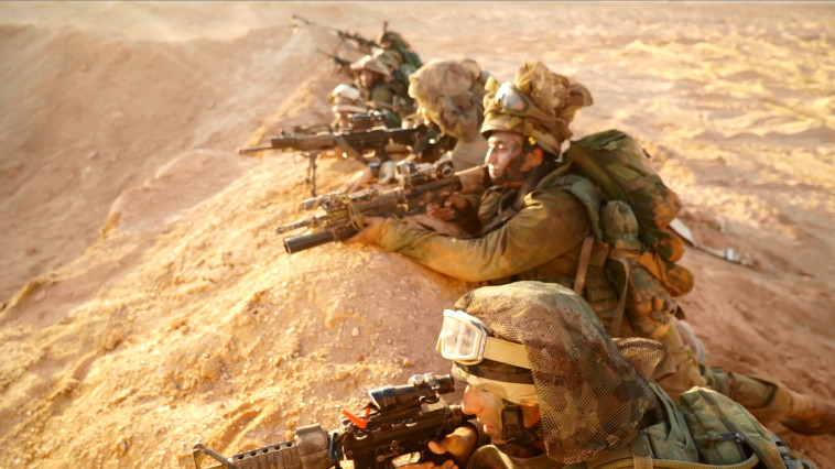 לוחמים ולוחמות באימון הגדודי. צילום מסך