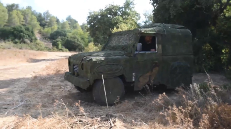 רכב צבאי באימון של חטיבת גולני. צילום: דובר צה''ל
