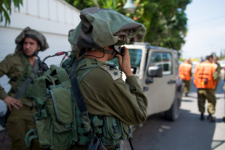 תרגיל פינוי אוכלוסייה בצפון. צילום: דובר צה''ל