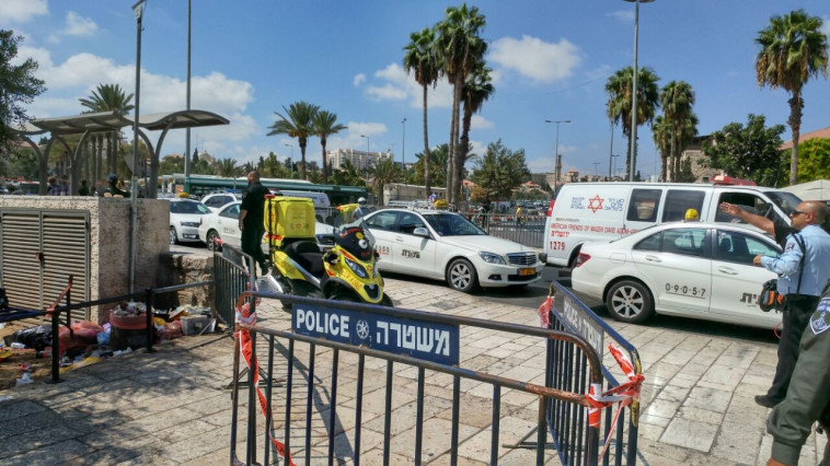 זירת ניסיון הפיגוע. צילום: דוברות מד&quot;א