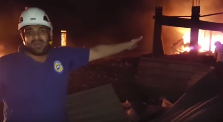 התמונות שפורסמו ברשתות החברתיות מאזור הפגיעה. צילום מסך