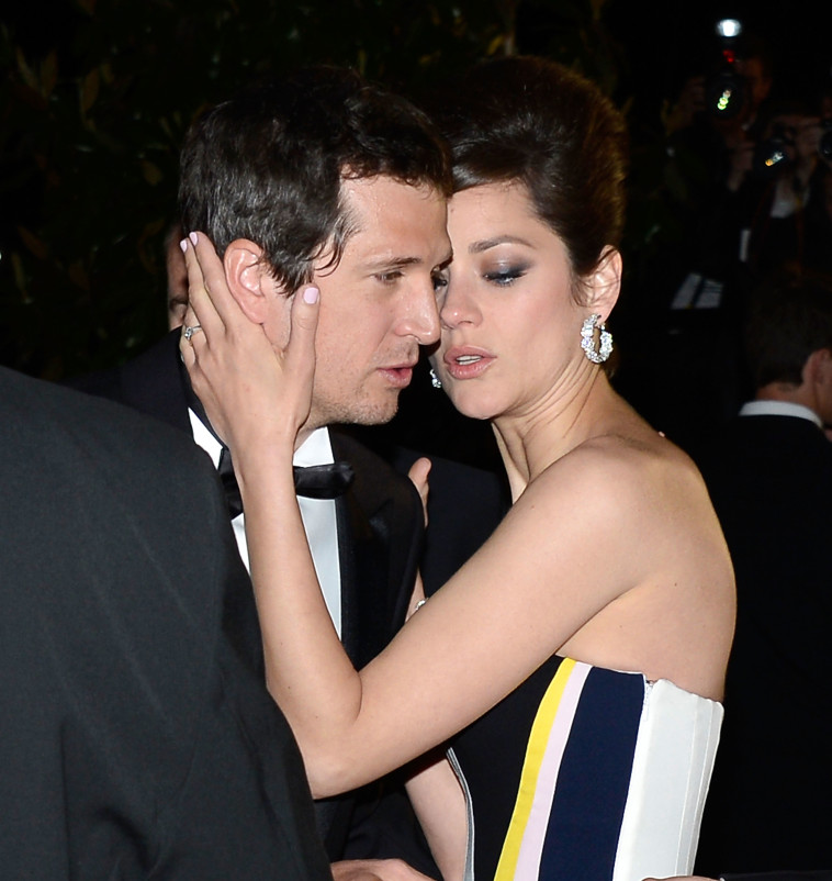 עם בעלה. מריון קוטיאר עם גיום קאנה