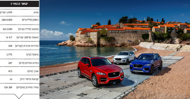 יגואר F-PACE. צילום: יח"צ יגואר F-PACE. צילום: יח"צ