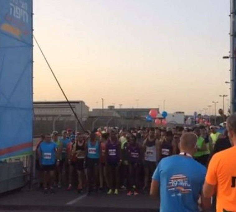 משתתפים במרוץ חיפה. צילום: עמוד הפייסבוק של עיריית חיפה