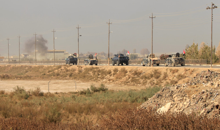 הצבא העיראקי בדרך למוסול. צילום: רויטרס