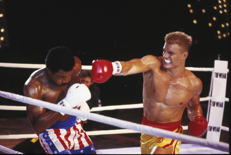 אפולו קריד ב&quot;רוקי 4&quot;. צילום: באדיבות יס