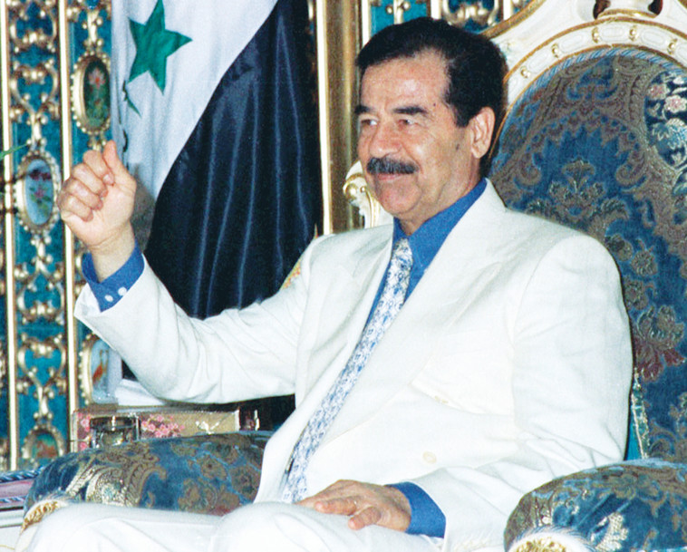 &quot;לעם האמריקאי היה טוב יותר איתו&quot;. סדאם חוסיין. צילום: רויטרס