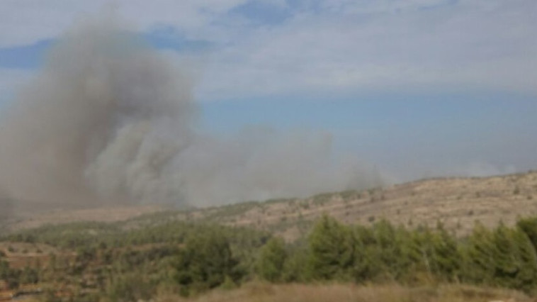 שריפה בנטף. צילום: דוברות כבאות והצלה בית שמש