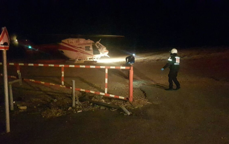 מסוק של מד&quot;א מפנה את הפצועים. צילום: איתי מזור, תיעוד מבצעי מד&quot;א
