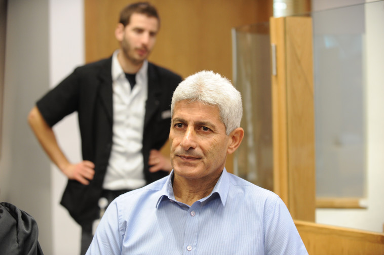 דוד יוסף בבית המשפט, הבוקר. צילום: אבשלום ששוני
