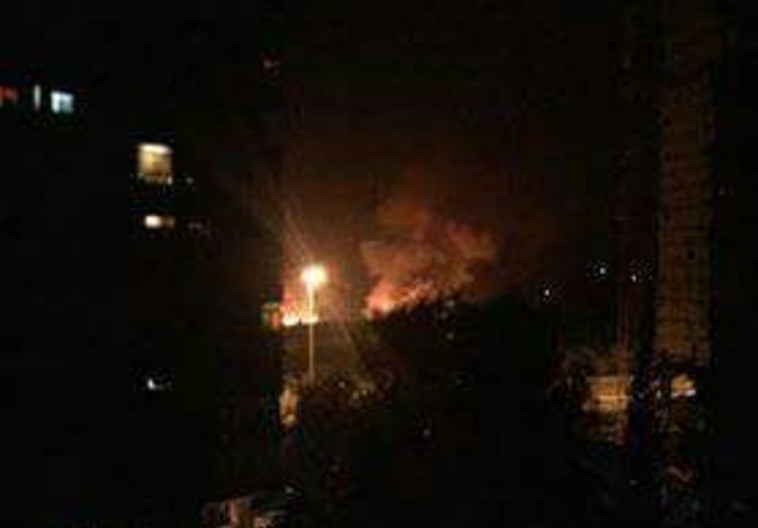 דיווח על תקיפה ישראלית בדמשק, סוריה. צילום מסך