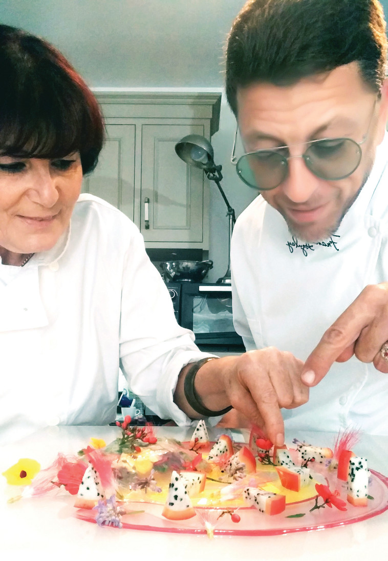 אמן השף פרנק אזולאי ופסקל פרץ רובין. צילום: פסקל פרץ רובין