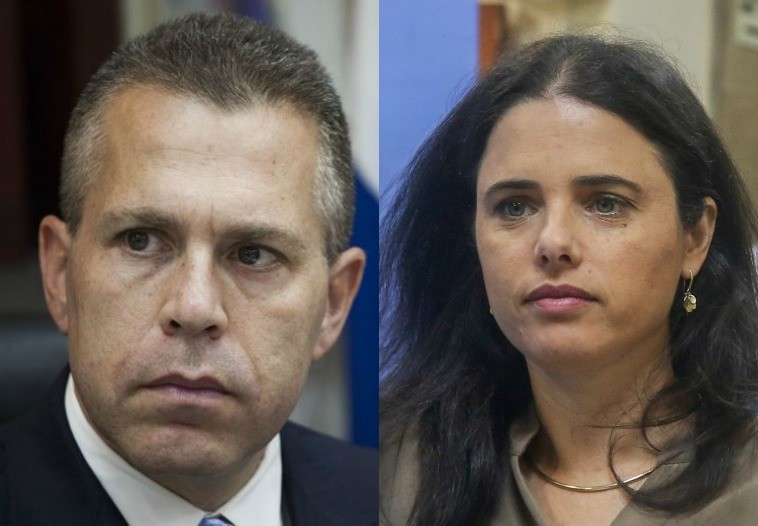 גלעד ארדן ואיילת שקד. צילום: יונתן זינדל, מרק ישראל סלם, פלאש 90 