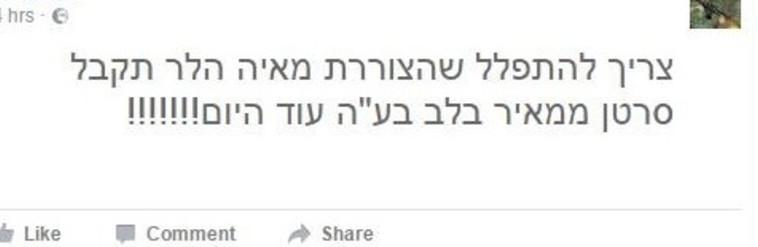 פוסט נאצה כלפי השופטת מאיה הלר. צילום: מתוך פייסבוק