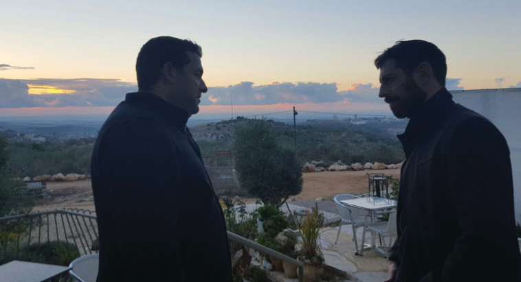 חיים אתגר בסיור בשומרון. צילום: אסתר סילם אלוש