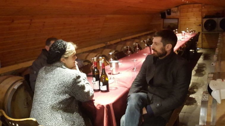 חיים אתגר בסיור בשומרון. צילום: אסתר סילם אלוש