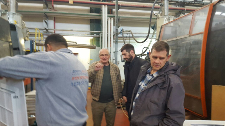 חיים אתגר בסיור בשומרון. צילום: אסתר סילם אלוש