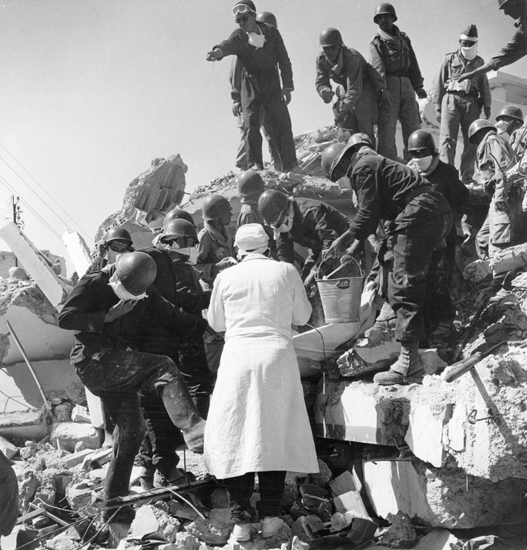 רעידת האדמה באגאדיר, 1960. צילום: gettyimages