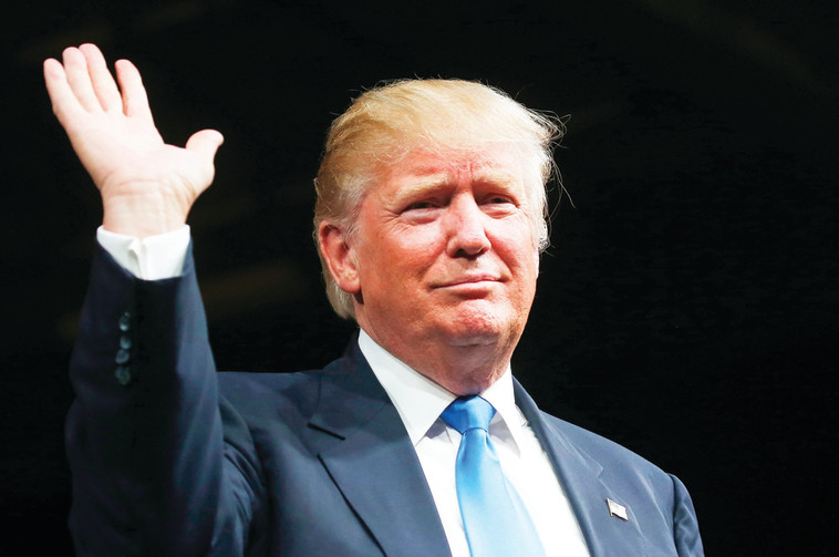 פניו לשלום. דונלד טראמפ. צילום: רויטרס