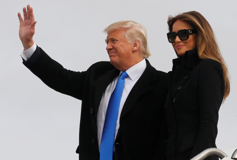 דונלד טראמפ ורעייתו. צילום: רויטרס