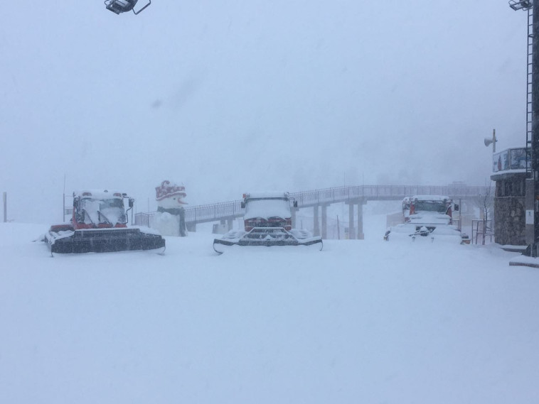 המפלסות בחרמון. צילום: אתר החרמון