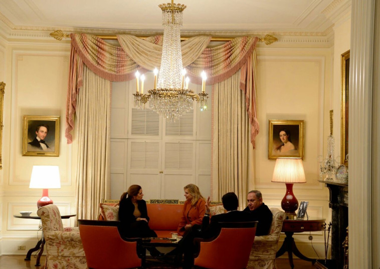 בנימין ושרה נתניהו מתארחים בבלייר האוס. צילום: אבי אוחיון, לע&quot;מ