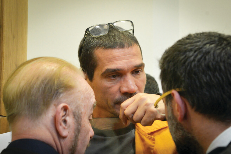 יצחק אברג'יל, בבית המשפט בשבוע שעבר. צילום: פלאש 90