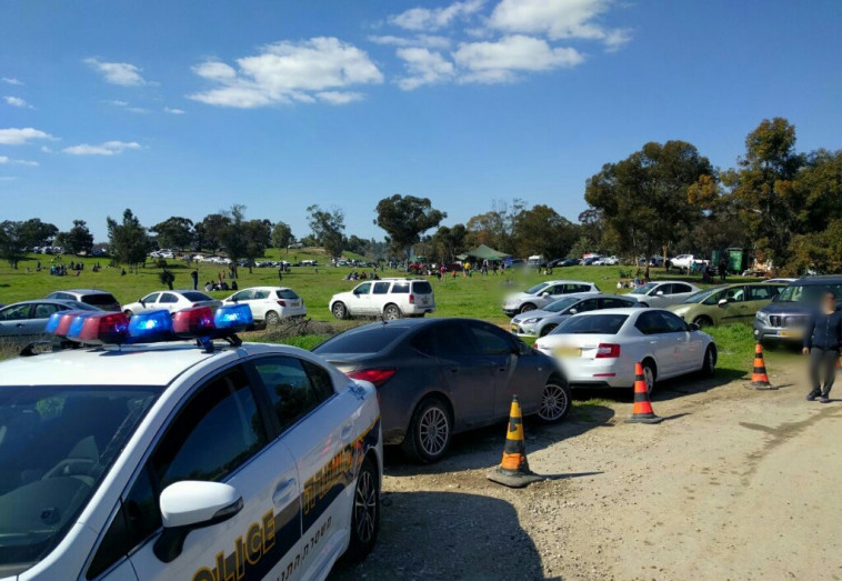 עומסים בפסטיבל &quot;דרום אדום&quot;. צילום: דוברות המשטרה