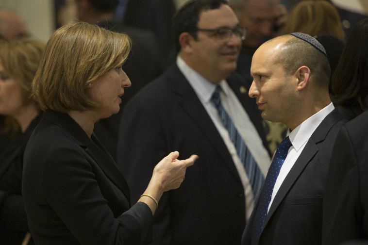 יצאו טוב יחסית. ציפי לבני ונפתלי בנט, צילום: יונתן זינדל, פלאש 90