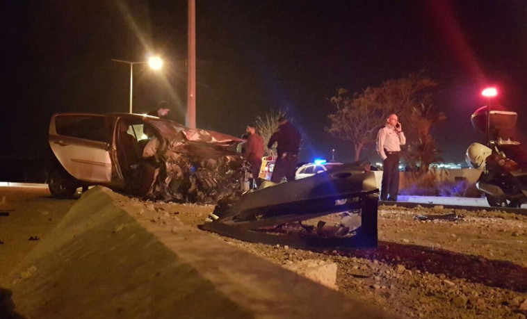 התאונה הקטלנית בבאר שבע. צילום: דוברות המשטרה