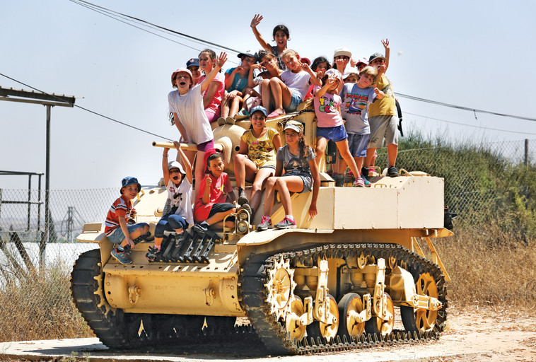 טנק באתר שחזור הקרב ביד מדדכי. צילום: מיטל שרעבי