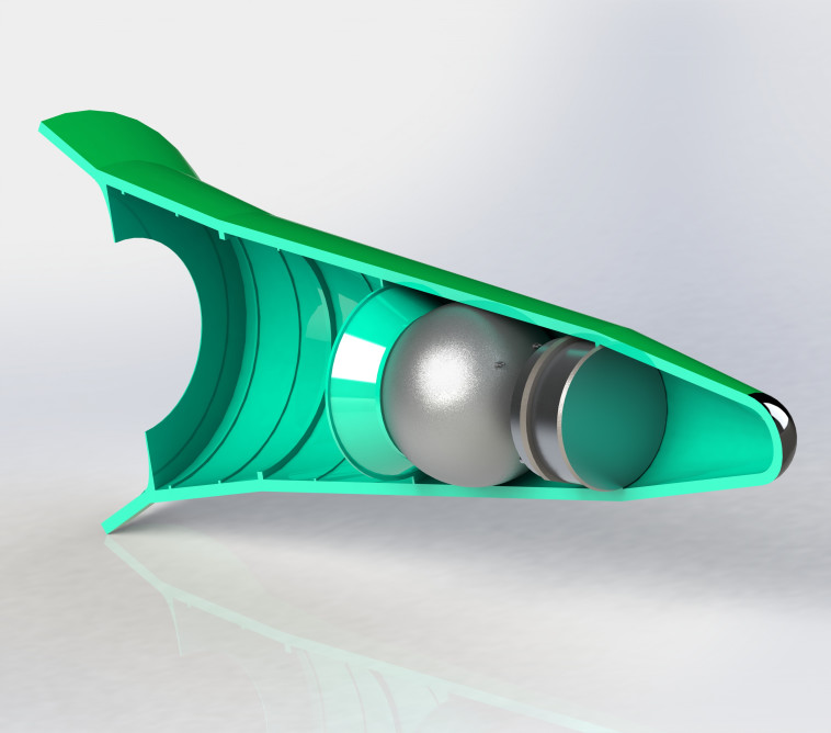 ראש נפץ גרעיני HS-13. באדיבות טל ענבר, מכון פישר למחקר אסטרטגי אוויר וחלל