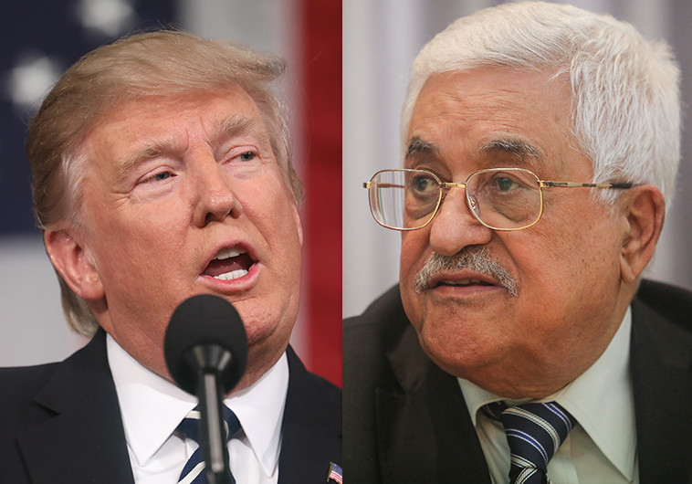 אבו מאזן וטראמפ, צילום:  Getty images,פלאש 90